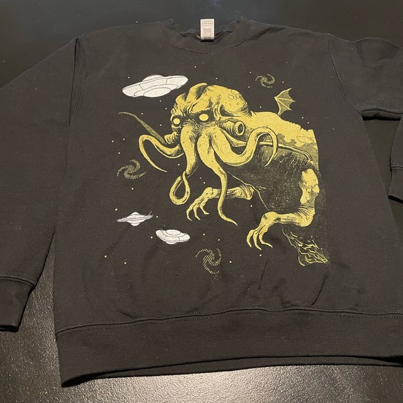 Crew neck graphic print sweatshirt - Picture 1 of 2